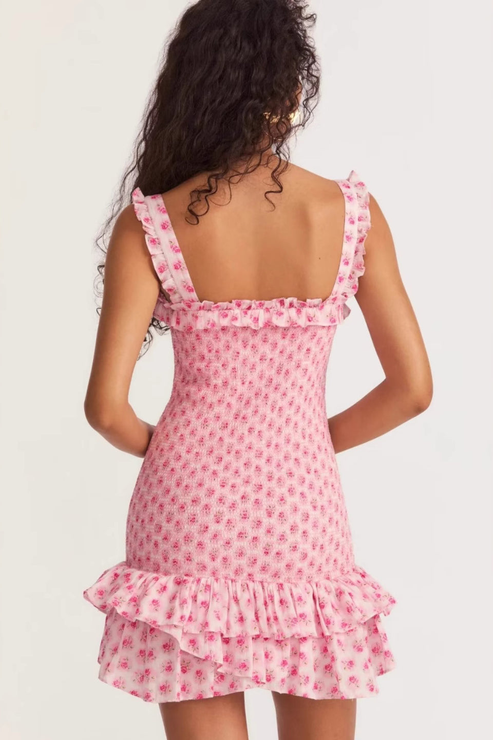 Rosy Meadow Mini Dress