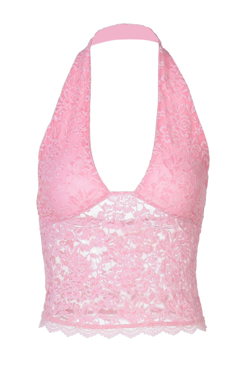 Blush Lace Halter Top