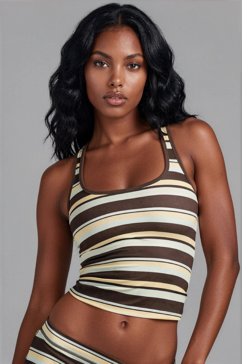 Stripe Motion Tank Top