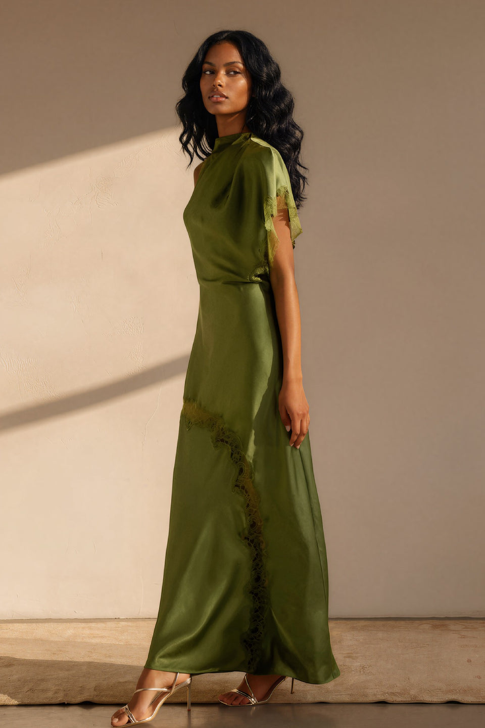 Olive Nocturne Gown