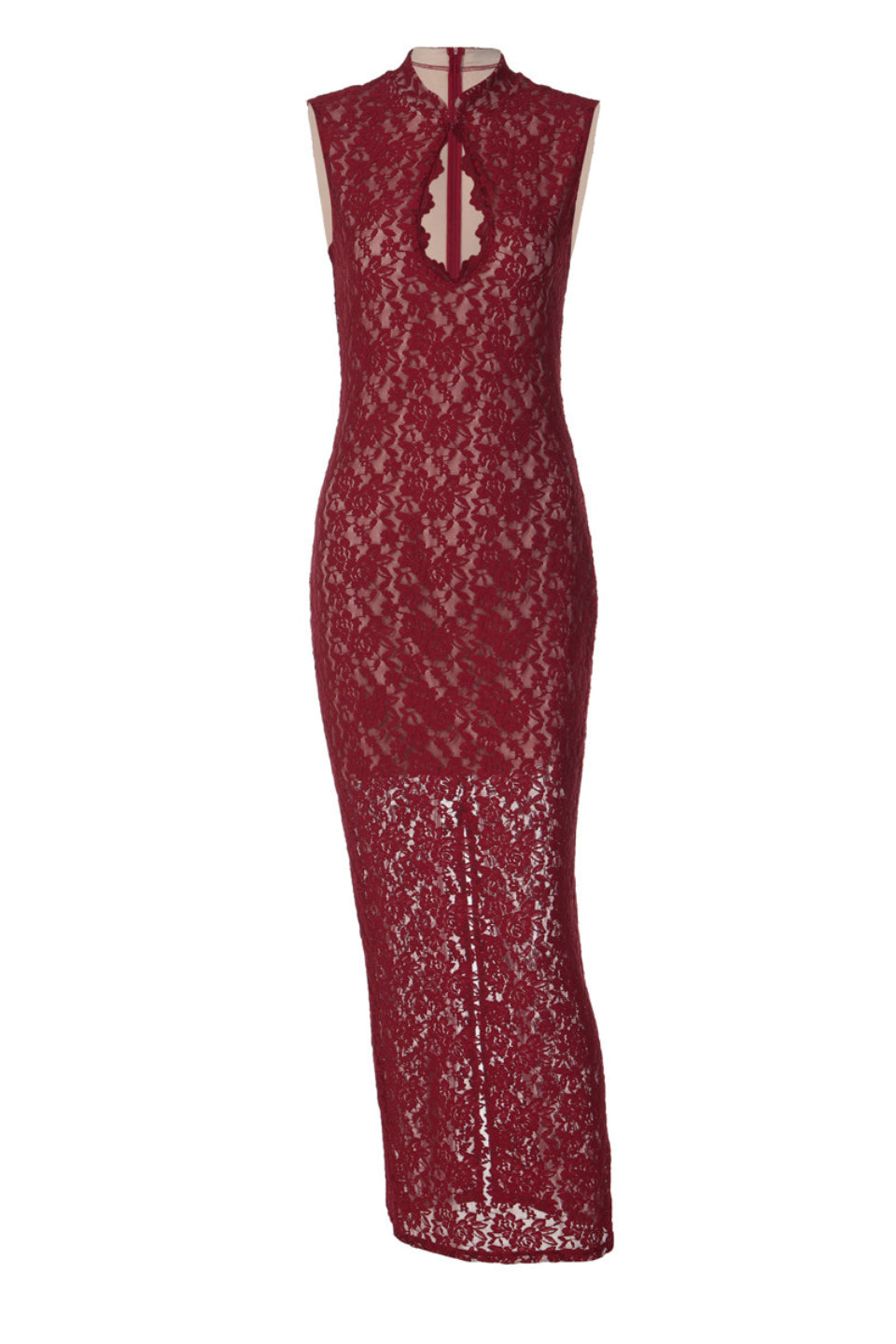 Crimson Orchid Qipao