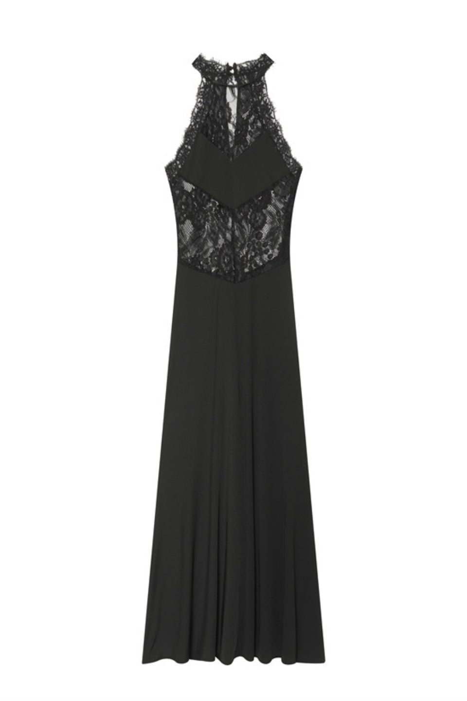 Midnight Lace Mermaid Maxi Dress
