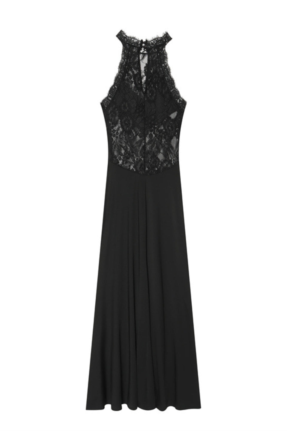 Midnight Lace Mermaid Maxi Dress