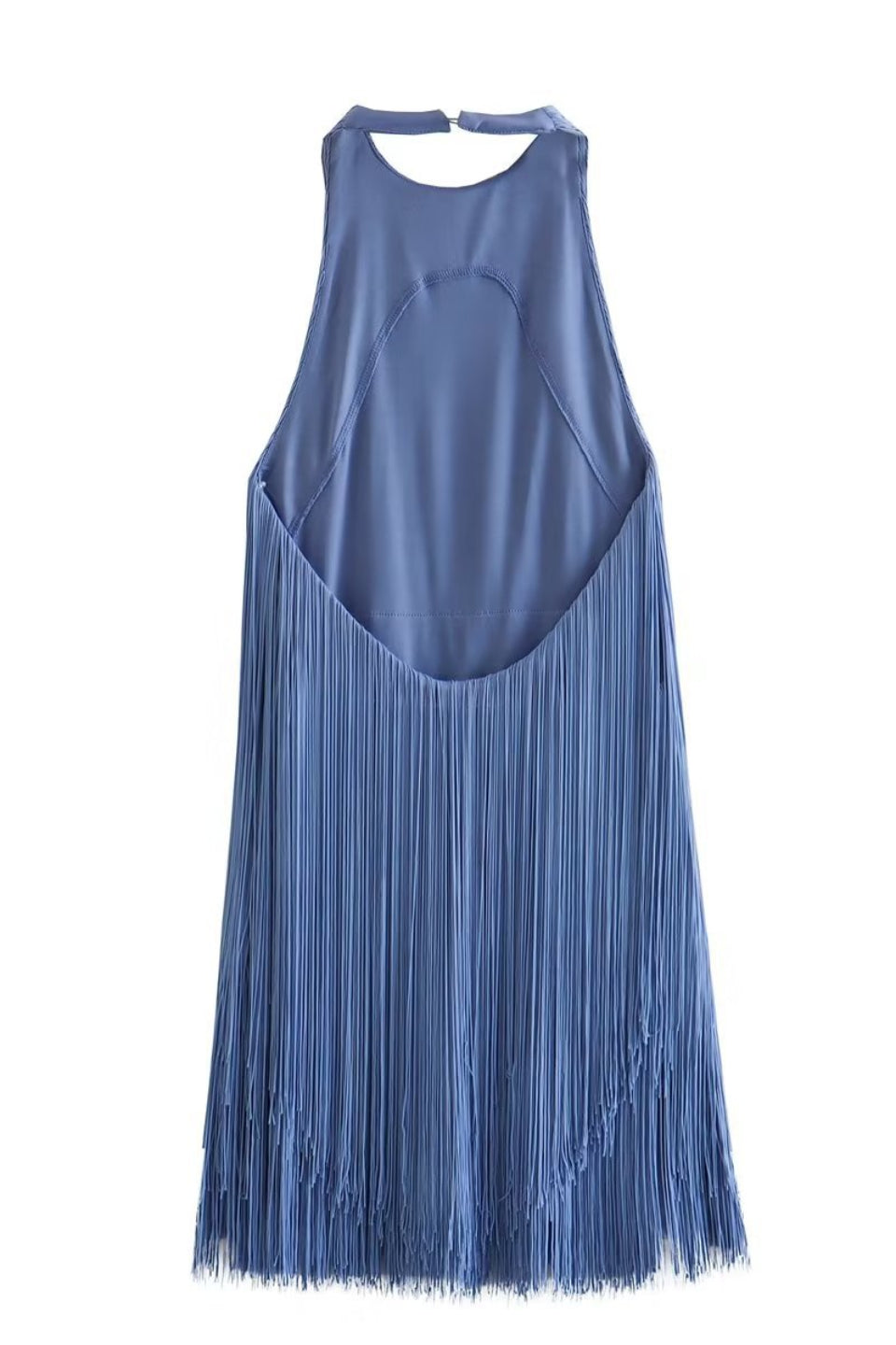 Ocean Fringe Mini Dress