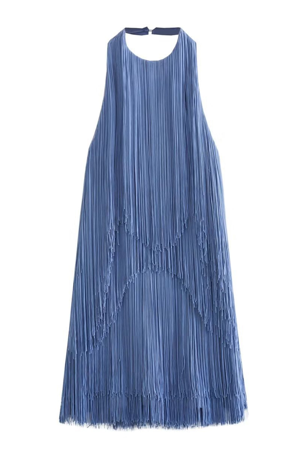 Ocean Fringe Mini Dress
