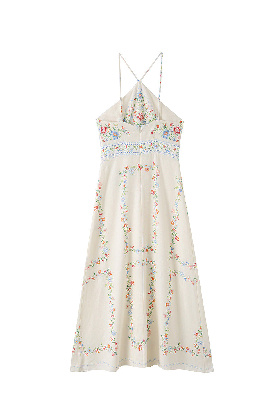 Ivory Bloom Midi Dress