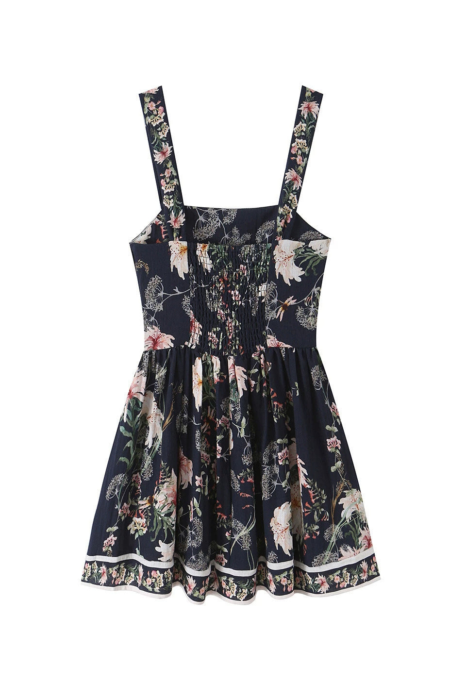 Navy Garden Mini Dress