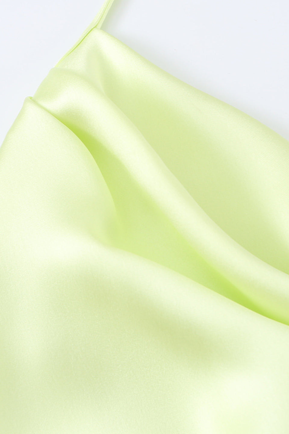 Lime Satin Muse Top