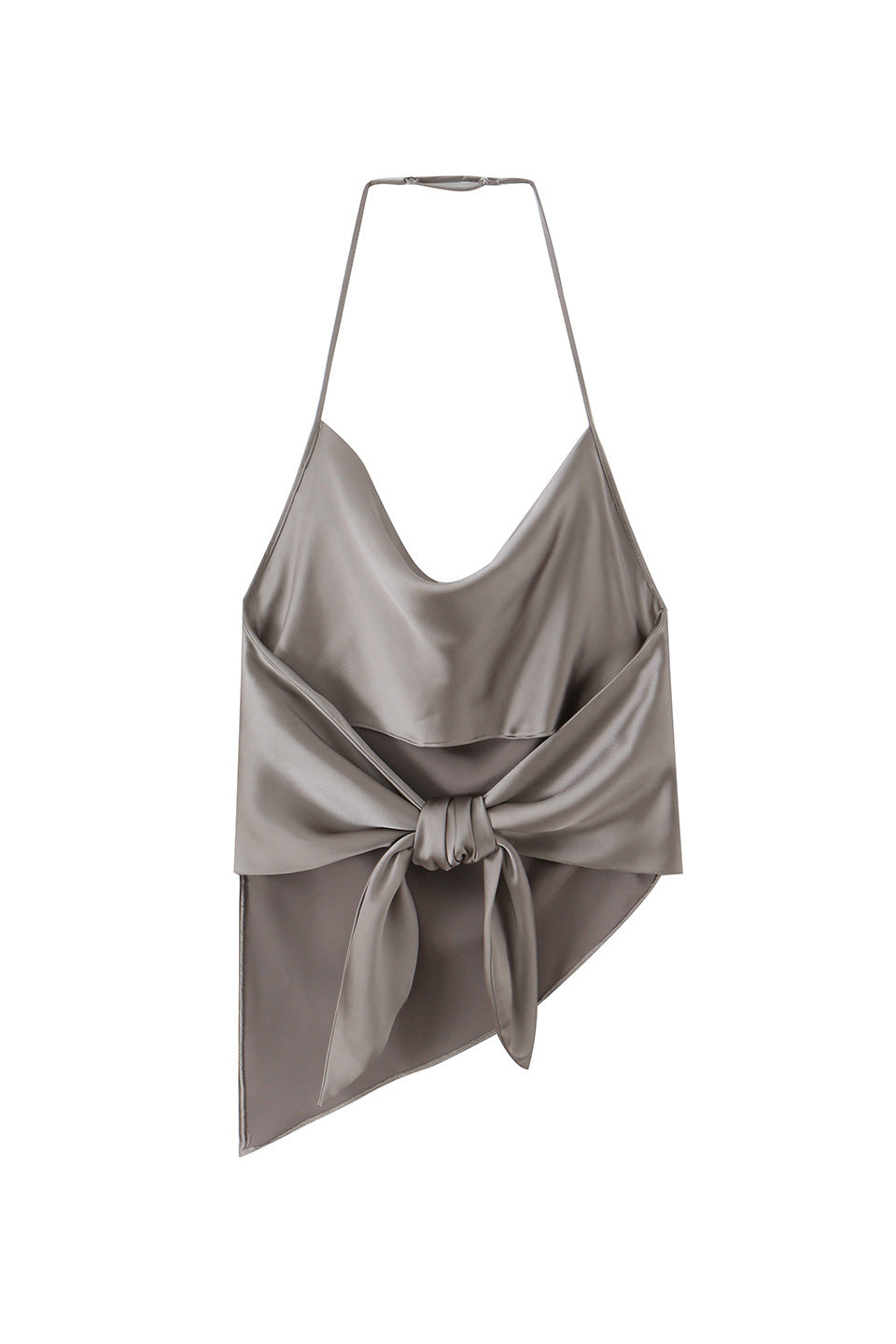 Silver Satin Muse Top