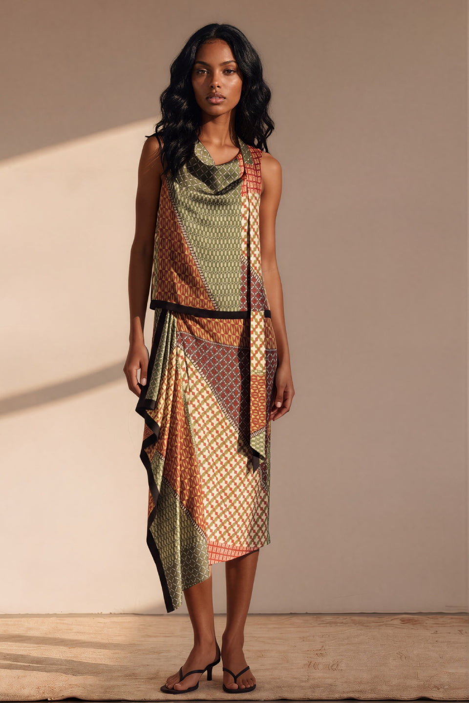 Retro Mosaic Skirt
