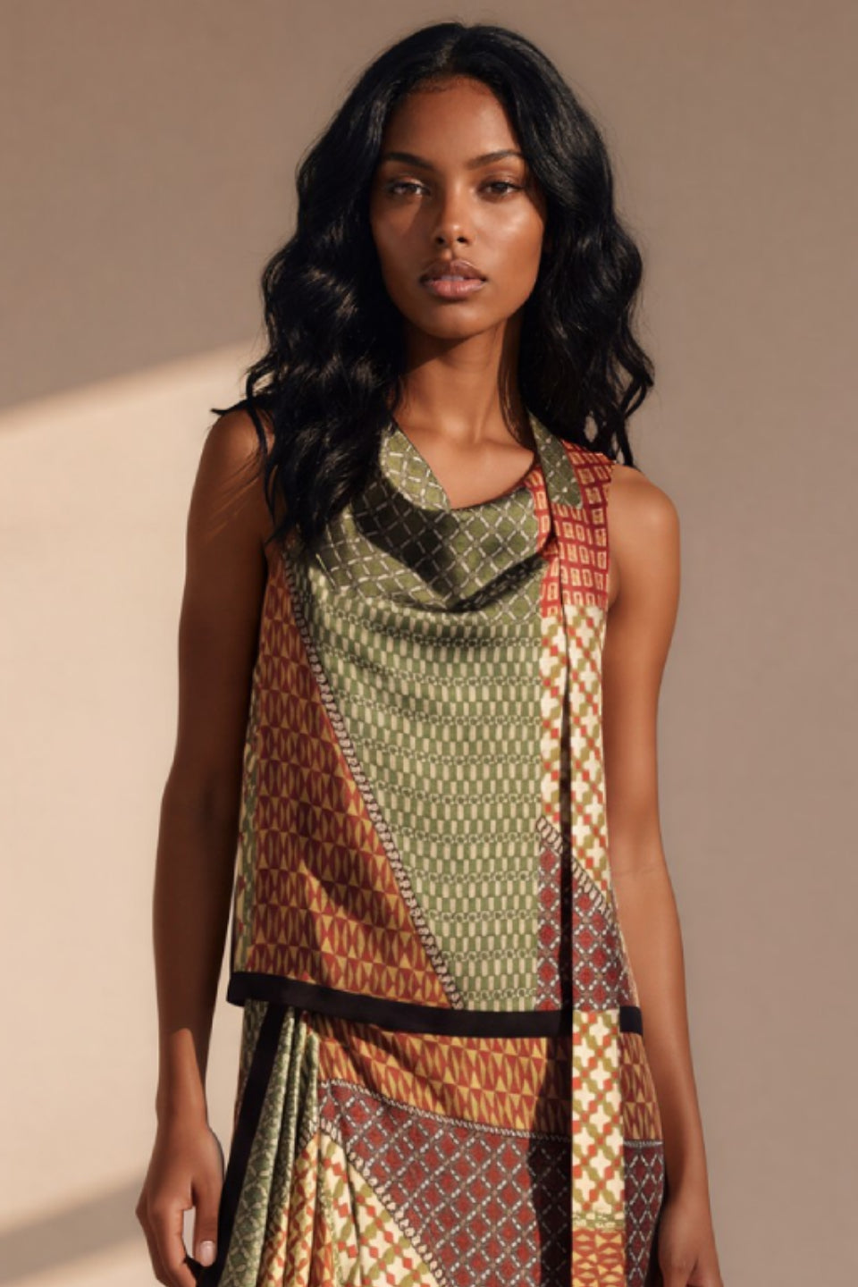 Retro Mosaic Tank Top