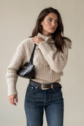 Oat Cozy Half Zip Sweater