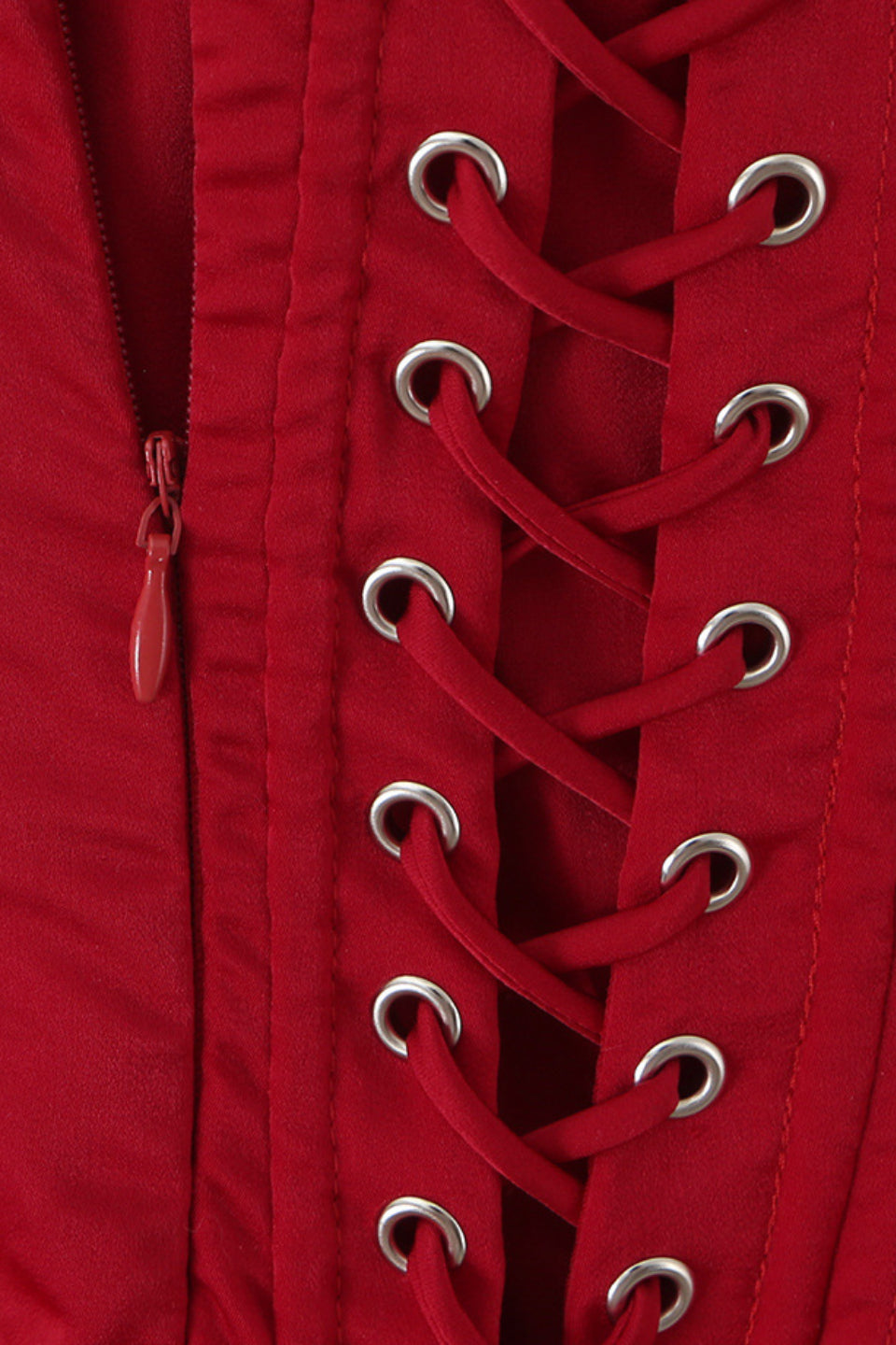 Scarlet Satin Muse Midi Dress