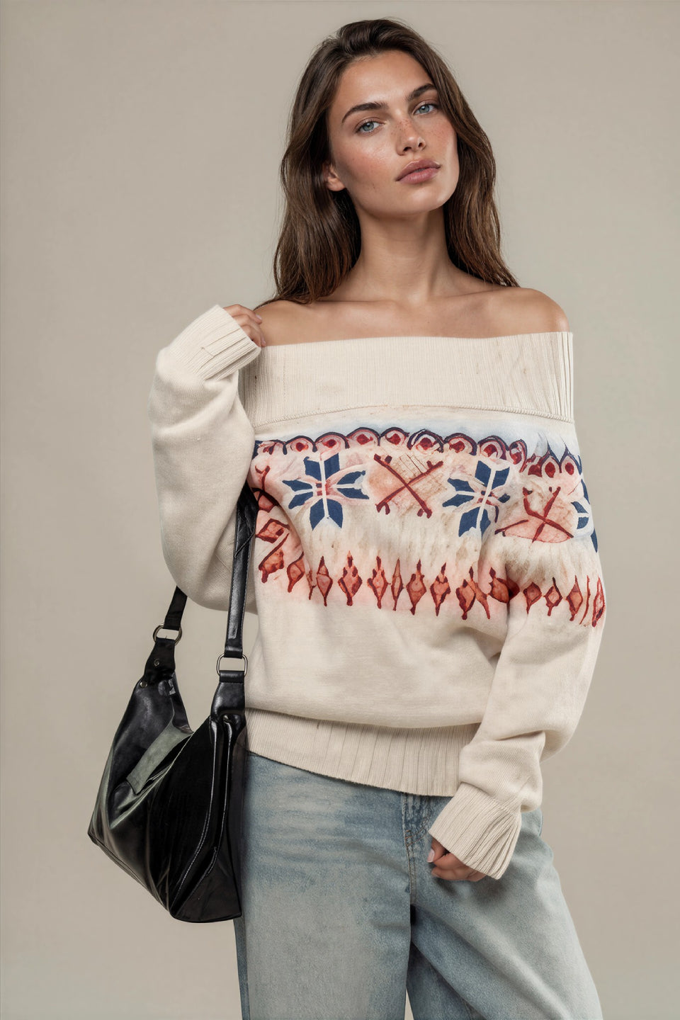 Nordic Snowflake Knit Sweater