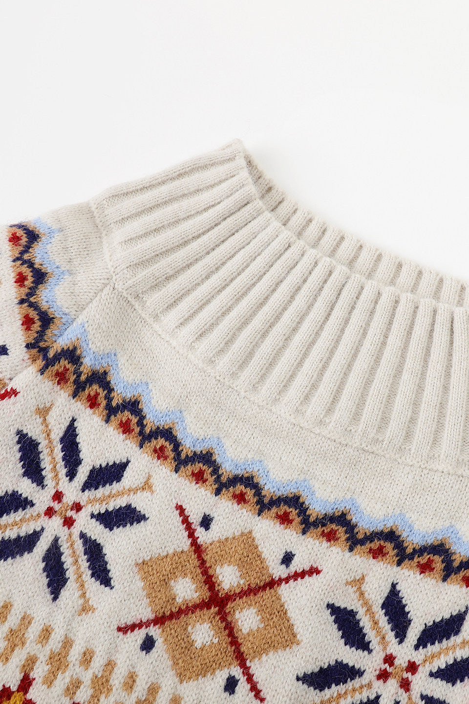 Nordic Snowflake Knit Sweater