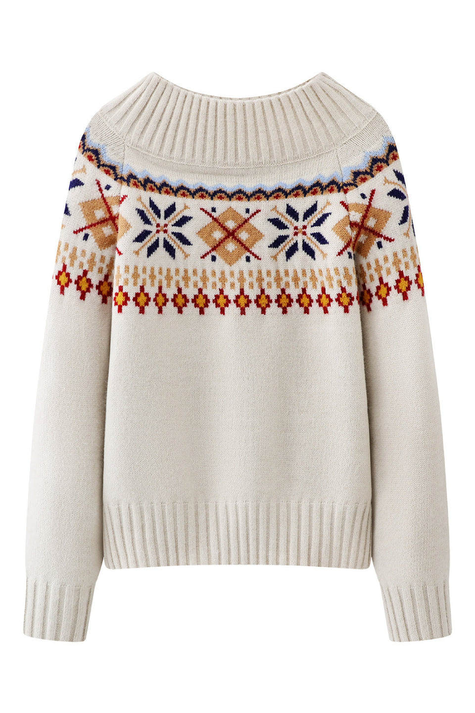 Nordic Snowflake Knit Sweater