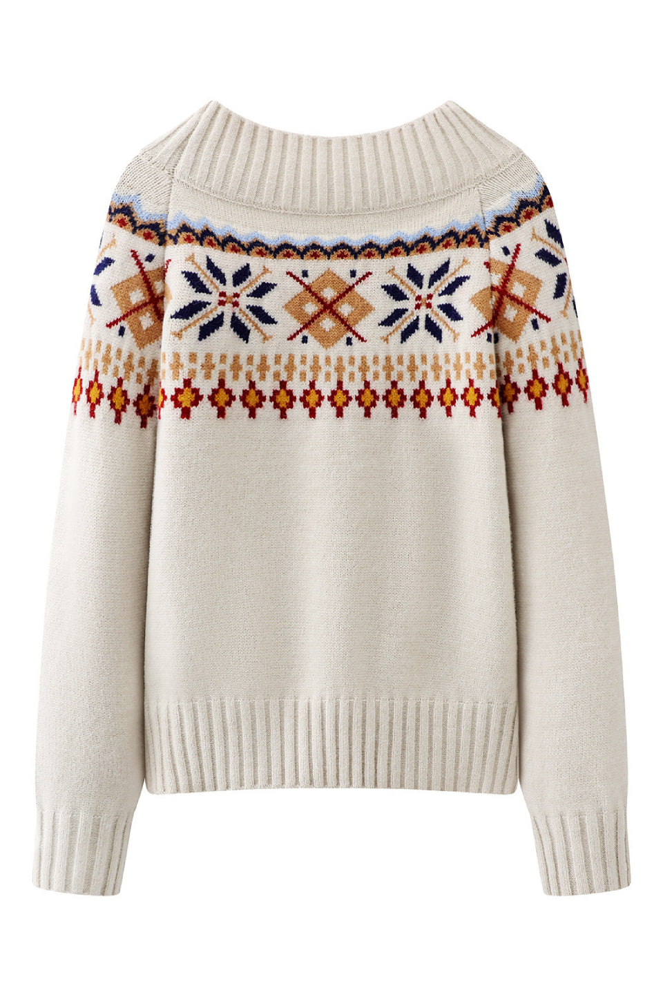 Nordic Snowflake Knit Sweater