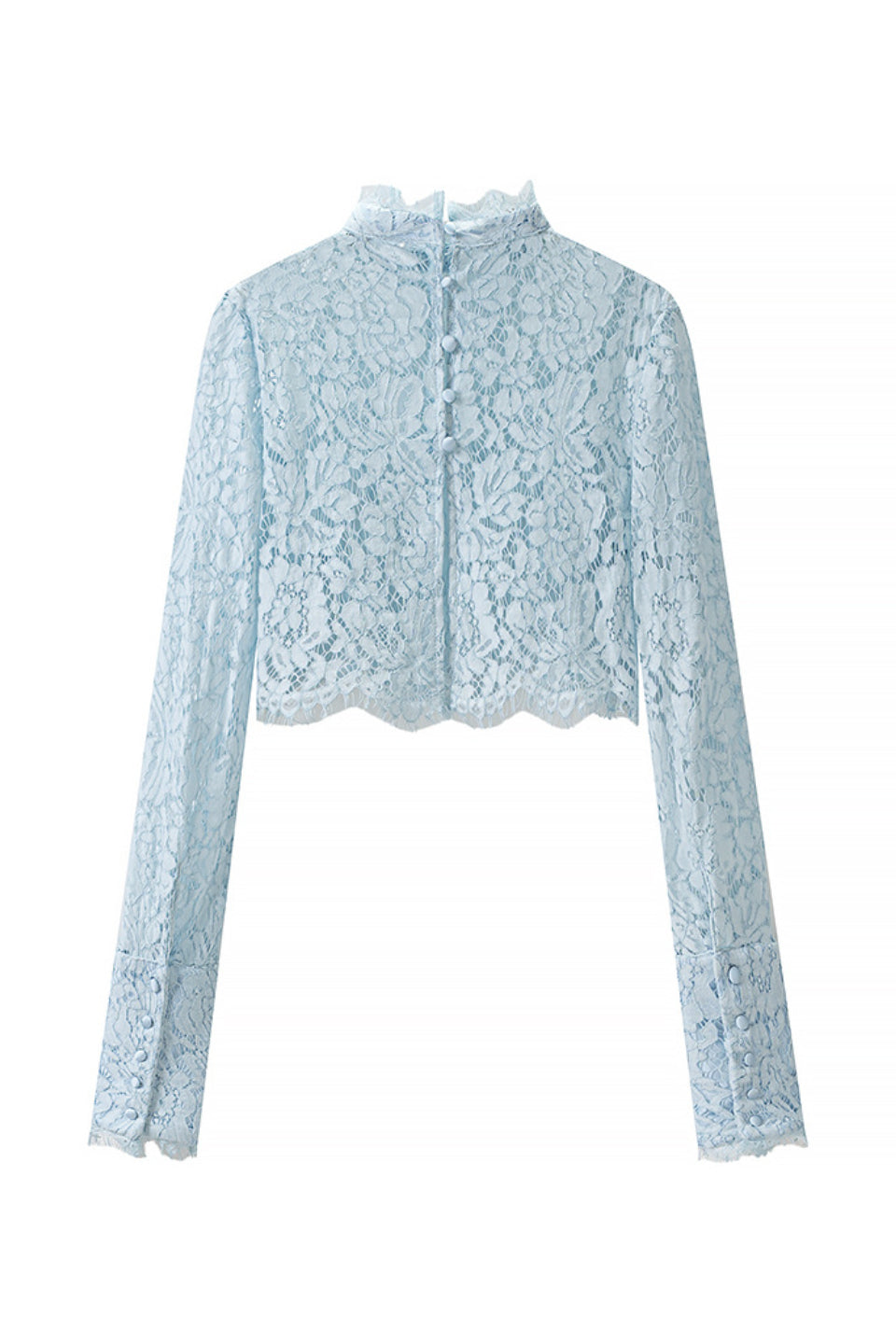 Blue Blossom Lace Top
