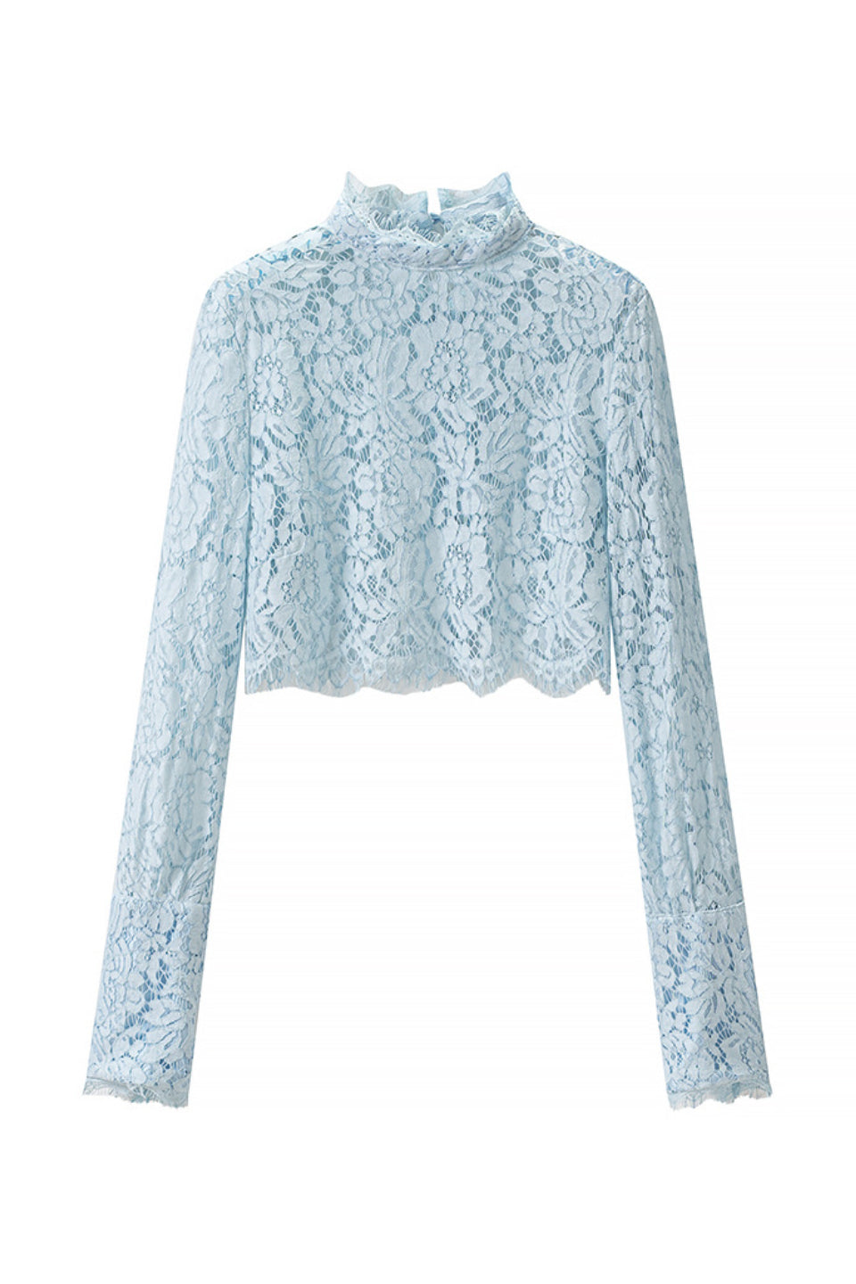 Blue Blossom Lace Top
