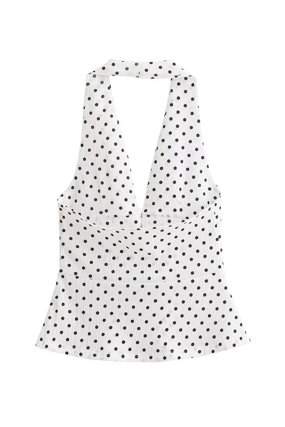 Dot Peplum Tank Top