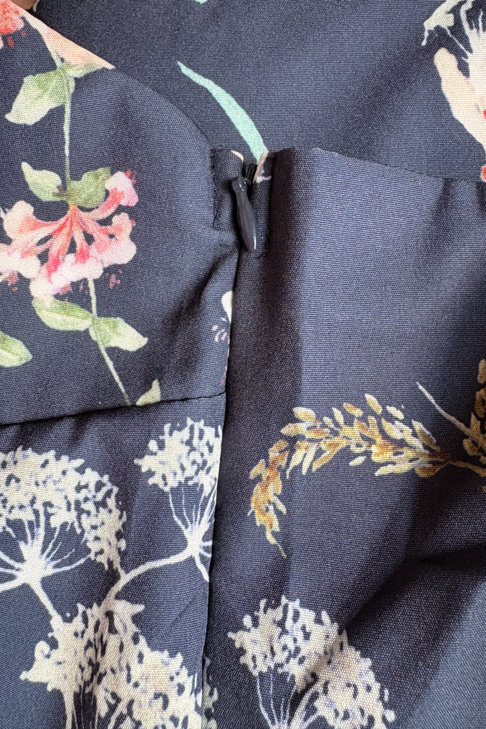Navy Garden Mini Dress