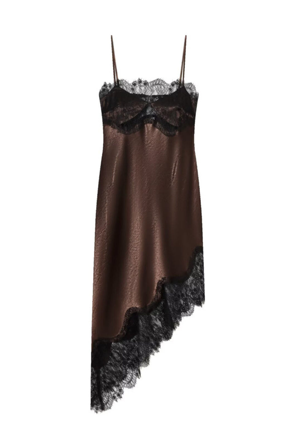Chocolate Noir Satin Dress
