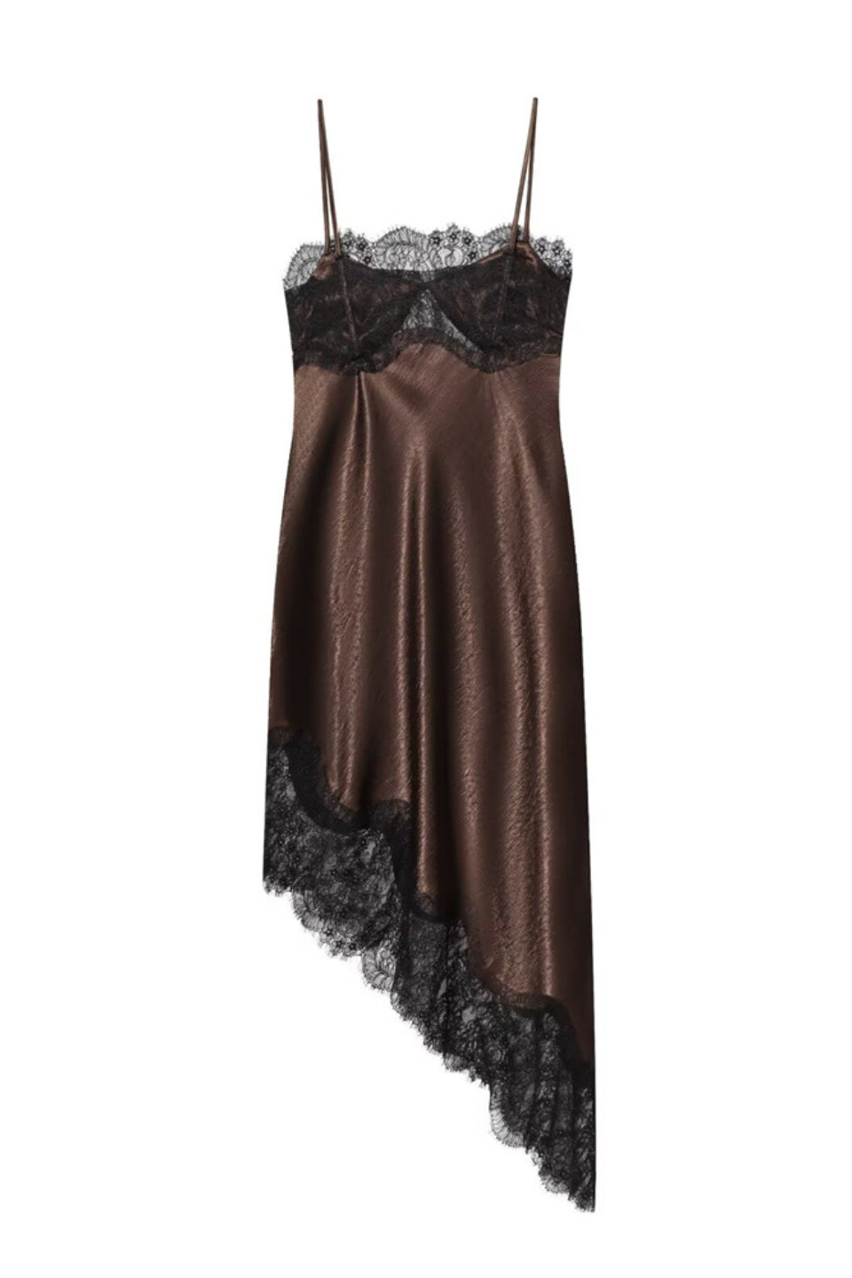 Chocolate Noir Satin Dress