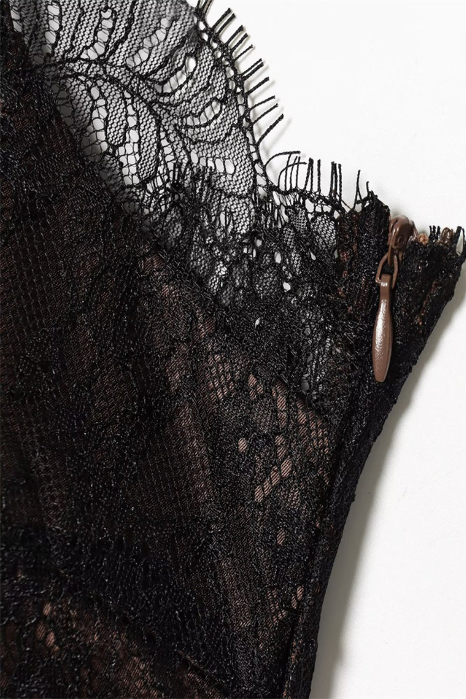 Chocolate Noir Satin Dress