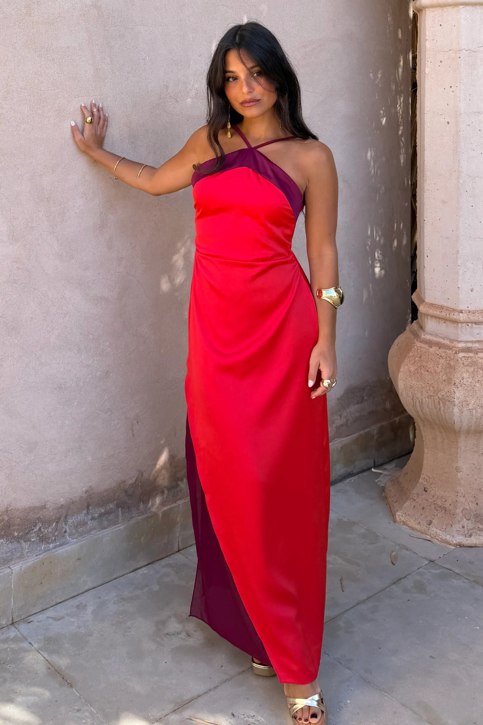 Burgundy Muse Gown