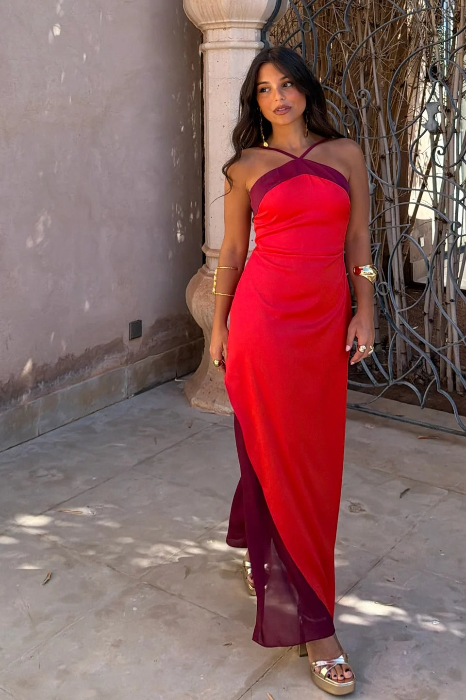 Burgundy Muse Gown