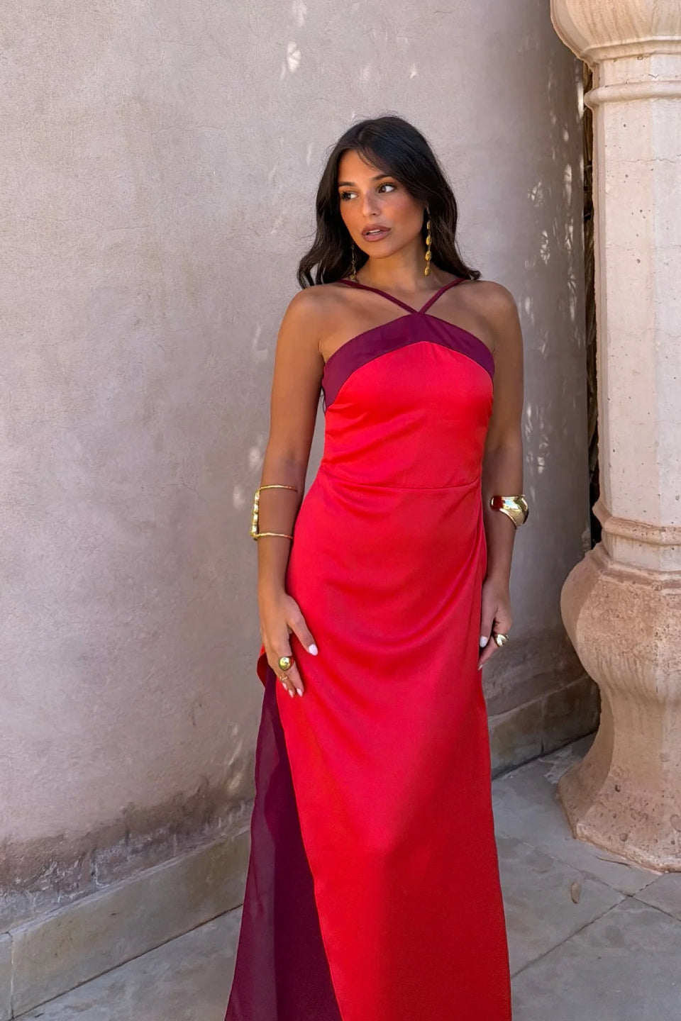 Burgundy Muse Gown