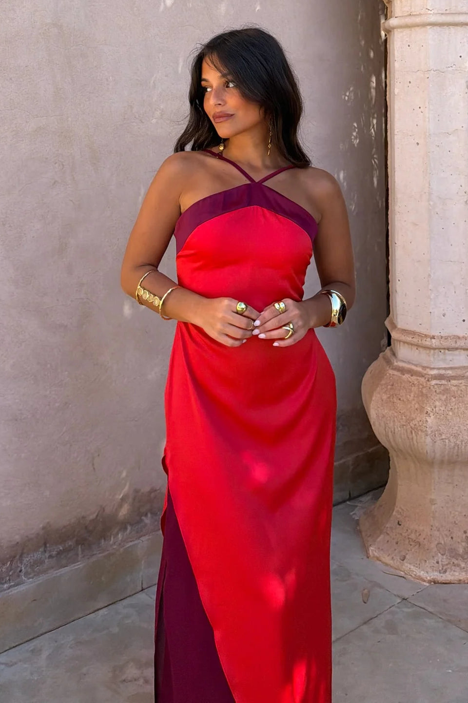 Burgundy Muse Gown