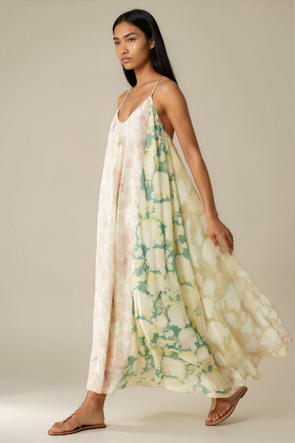 Pastel Garden Maxi Dress