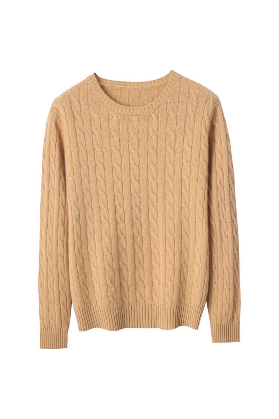 Camel Cozy Knit Sweater