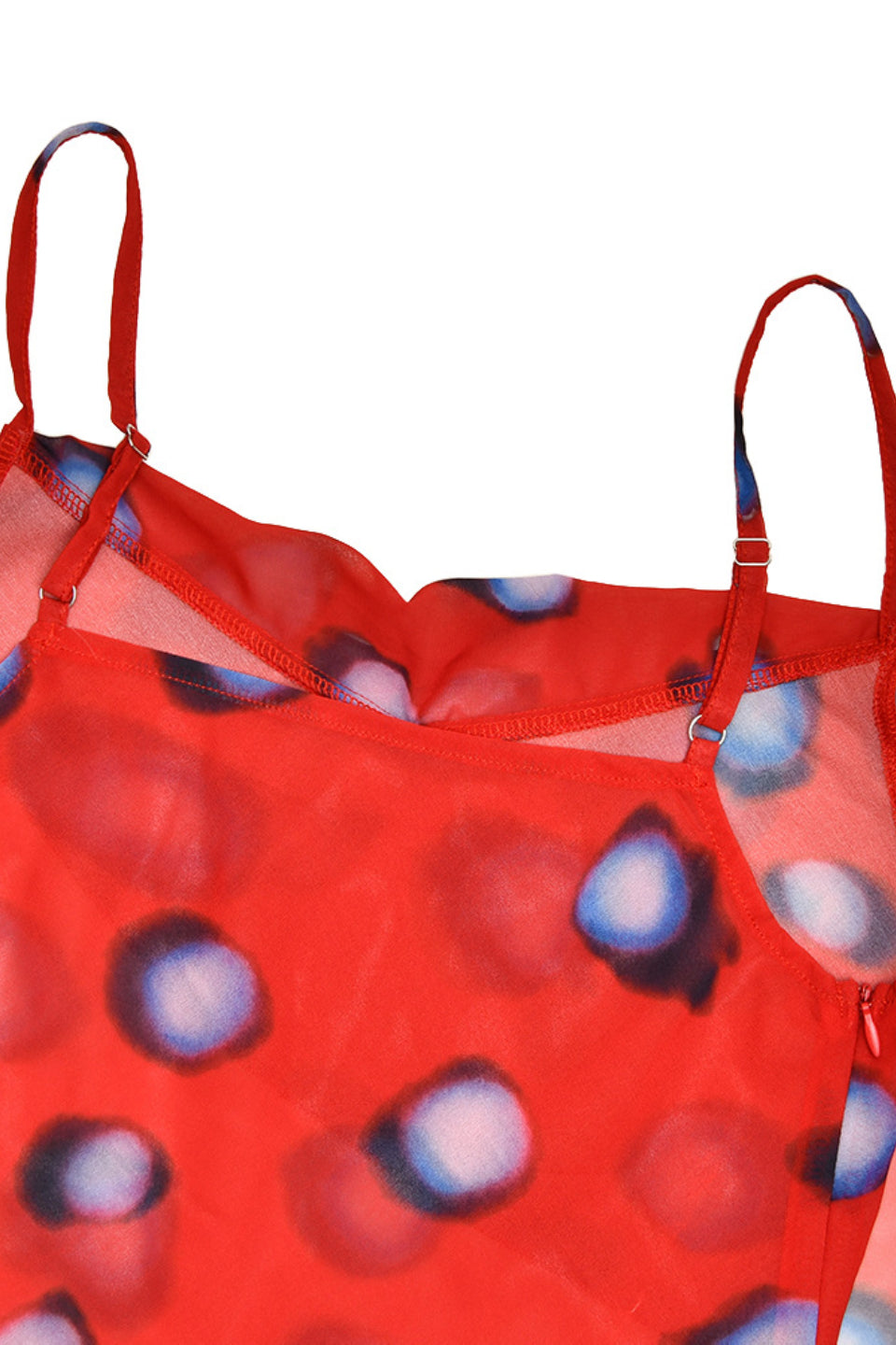Rouge Spot Chiffon Mini Dress