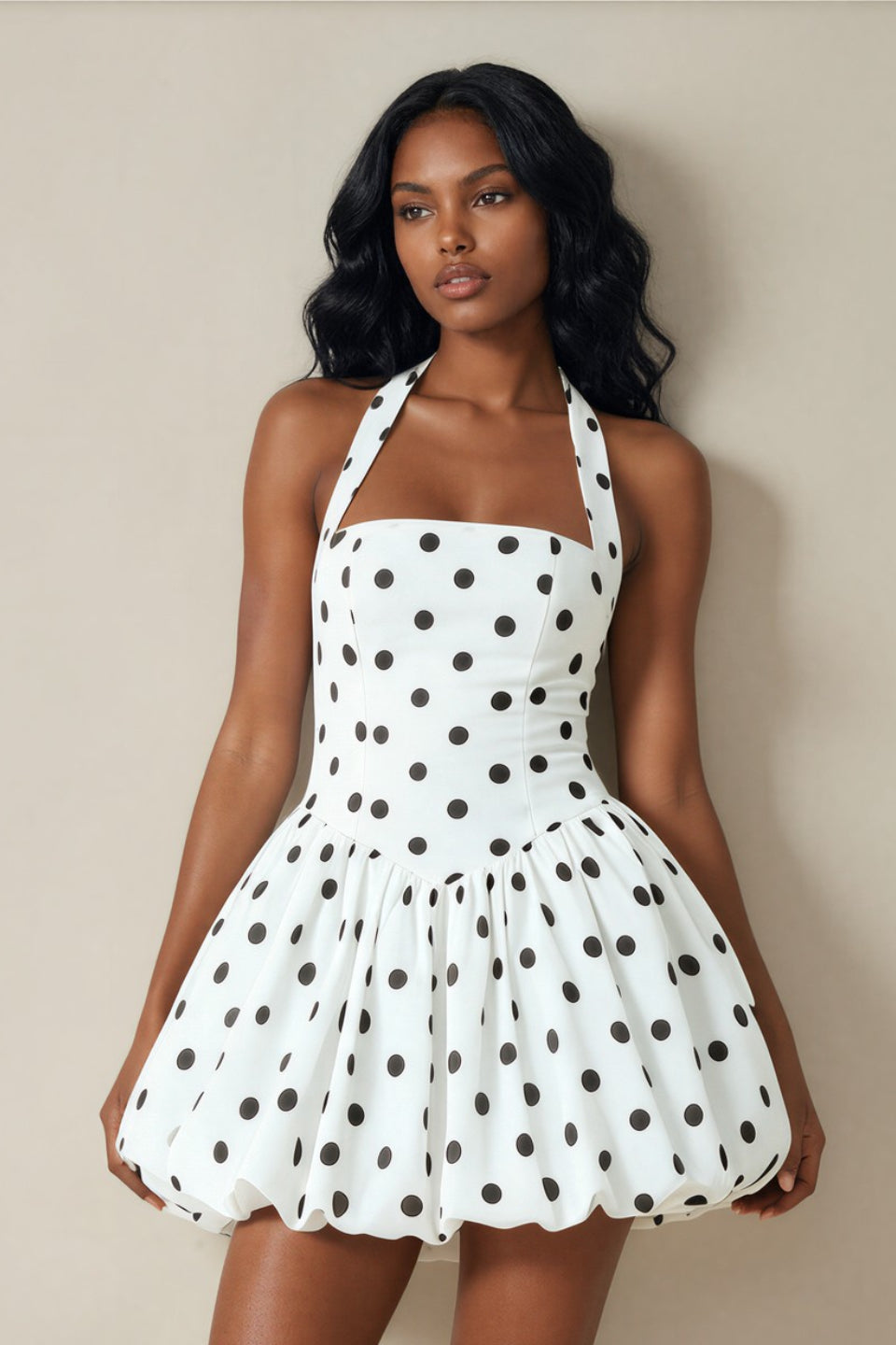 Ivory Dot Darling Mini Dress