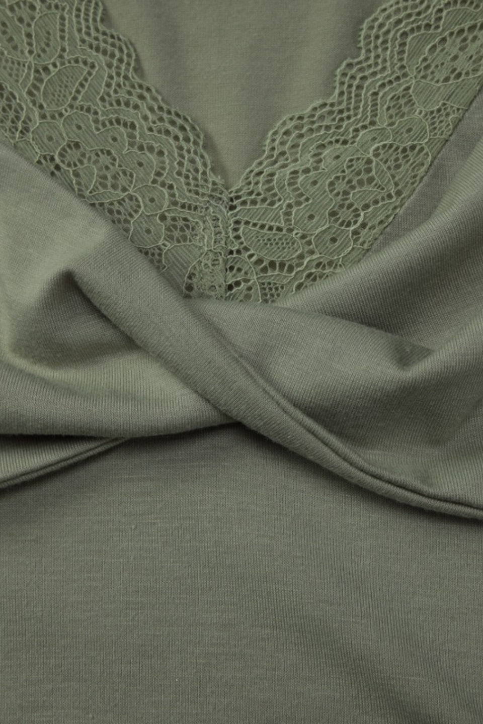 Sage Twist Lace Blouse
