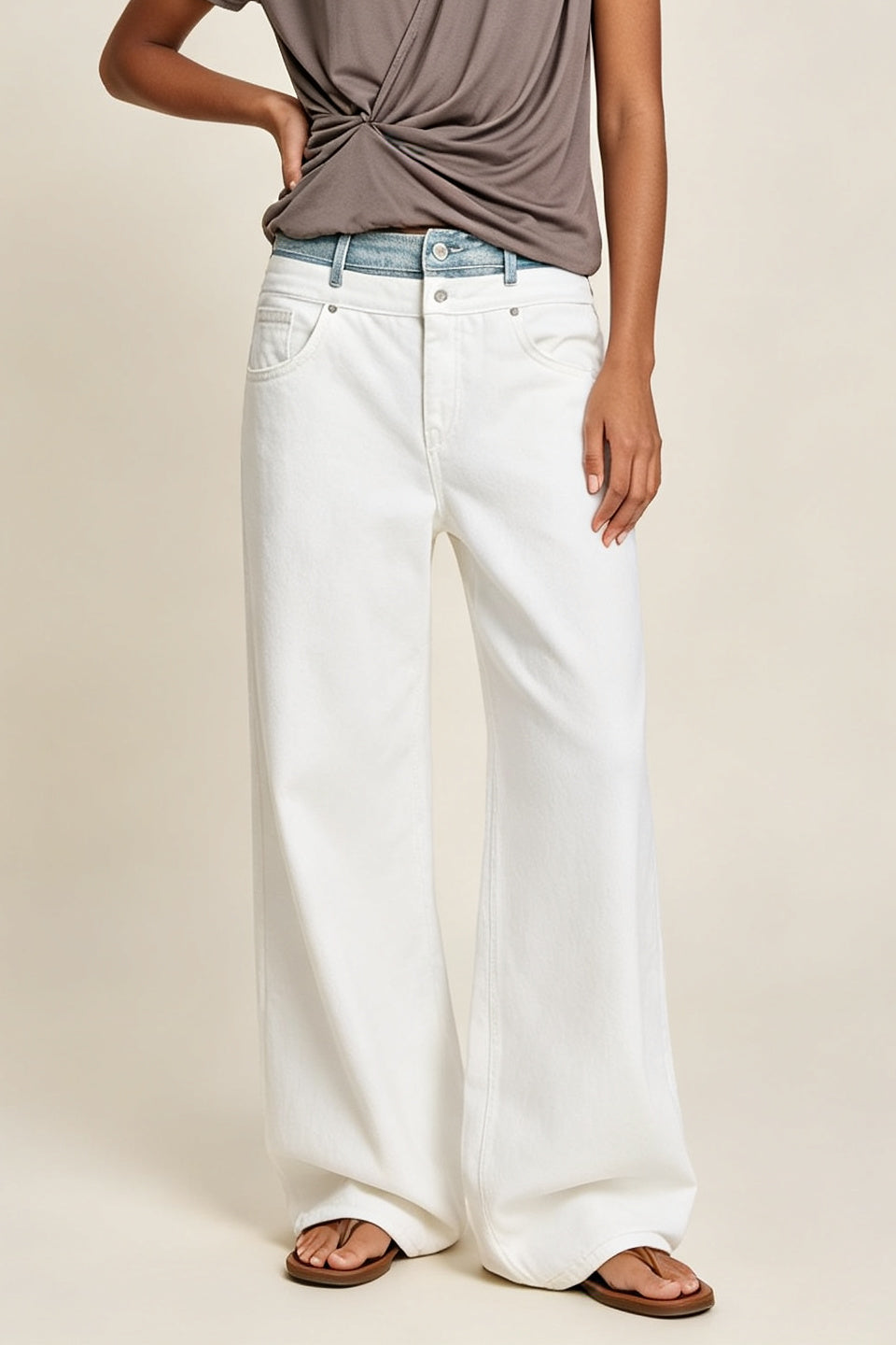 Double Waist Denim Jeans