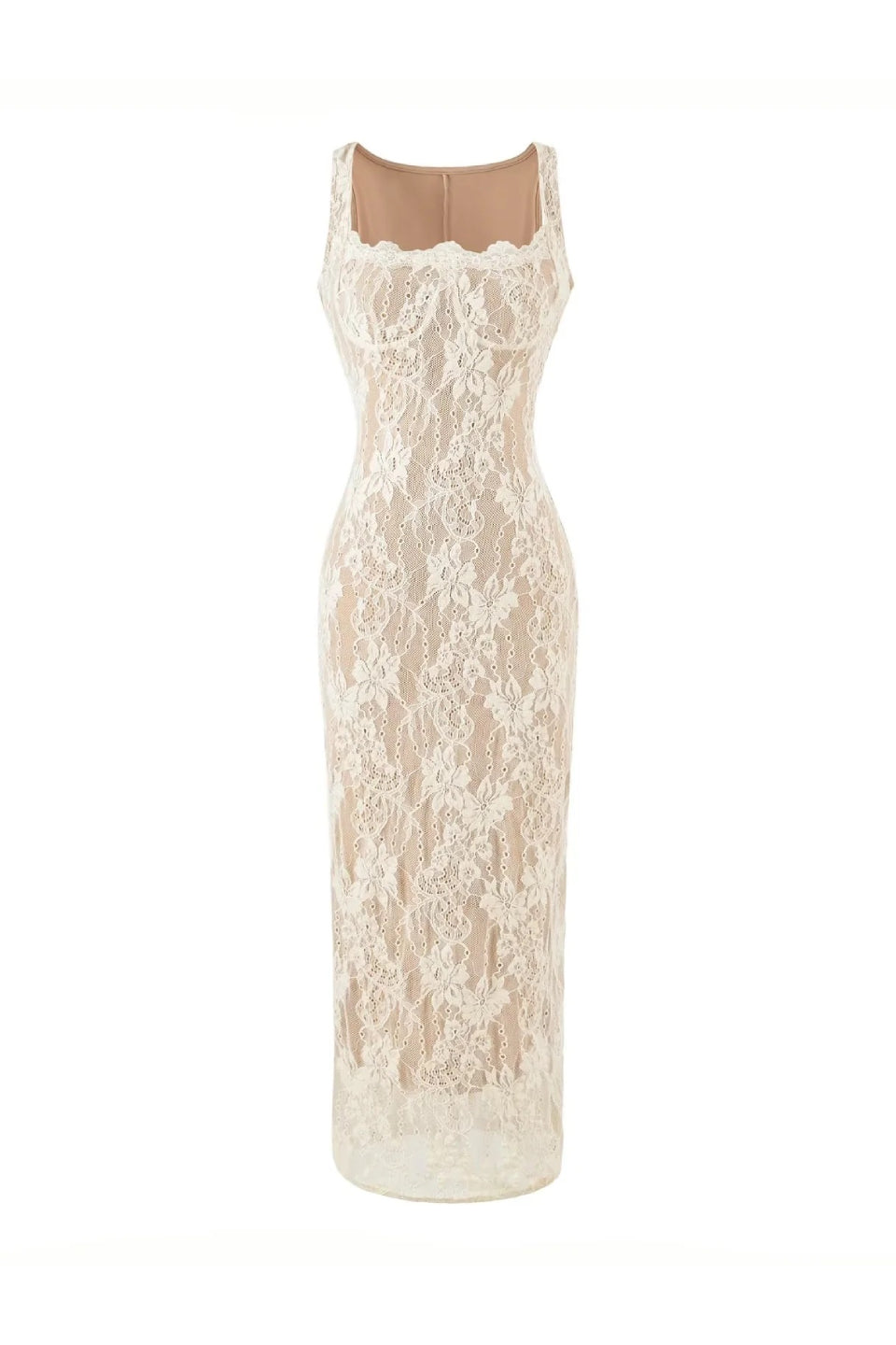 Ivory Lace Muse Maxi Dress