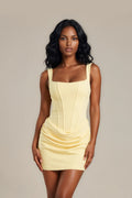 Lemon Corset Mini Dress