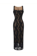 Noir Lace Muse Maxi Dress