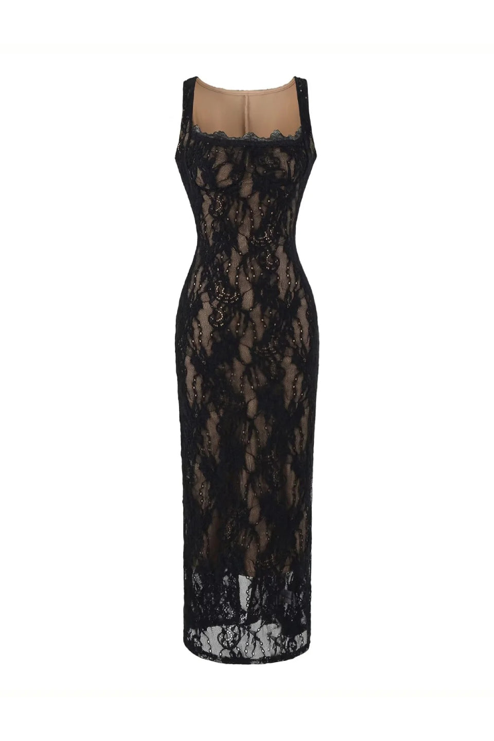 Noir Lace Muse Maxi Dress