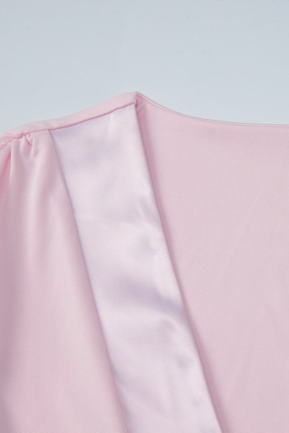 Blush Ruched Mini Dress