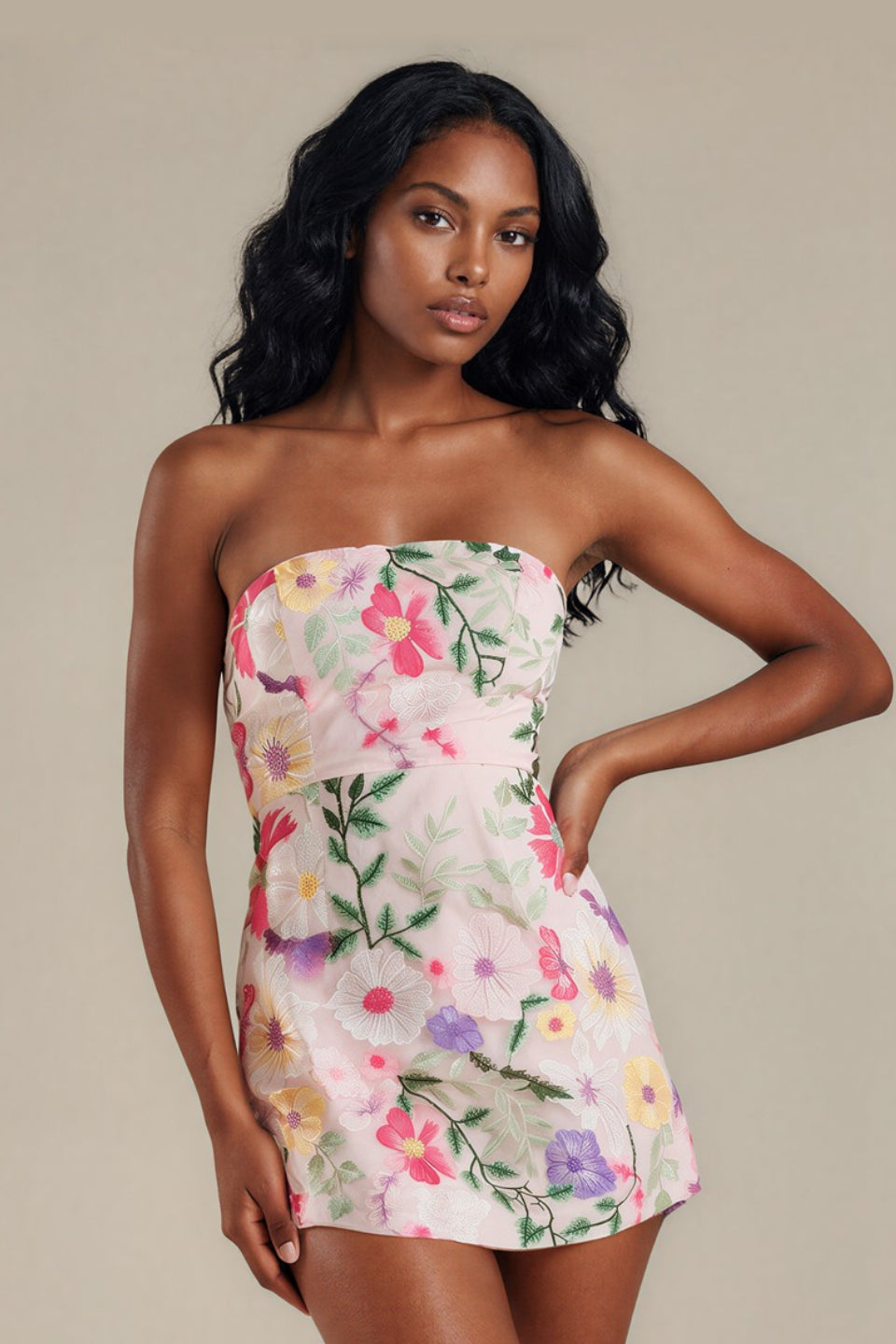Petal Bloom Mini Dress
