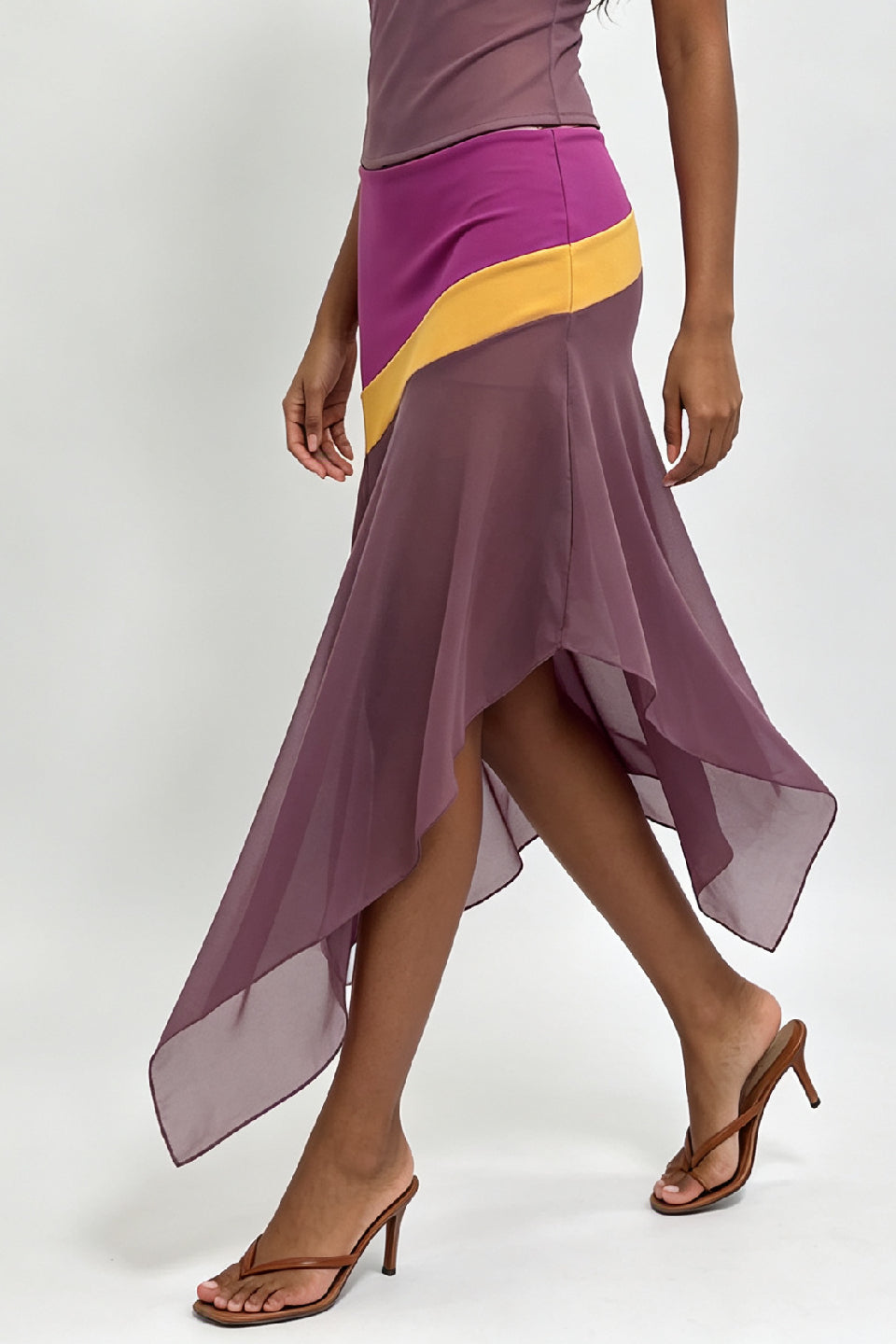 Sunset Chiffon Maxi Skirt