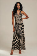 Zebra Muse Maxi Dress