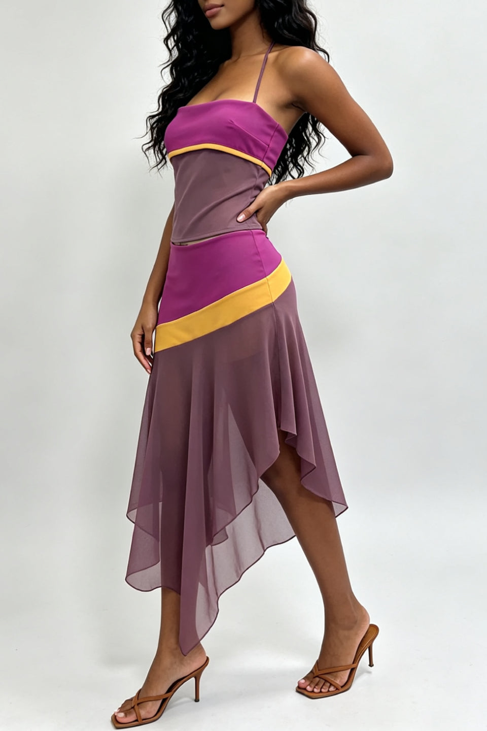 Sunset Corset Tube Top