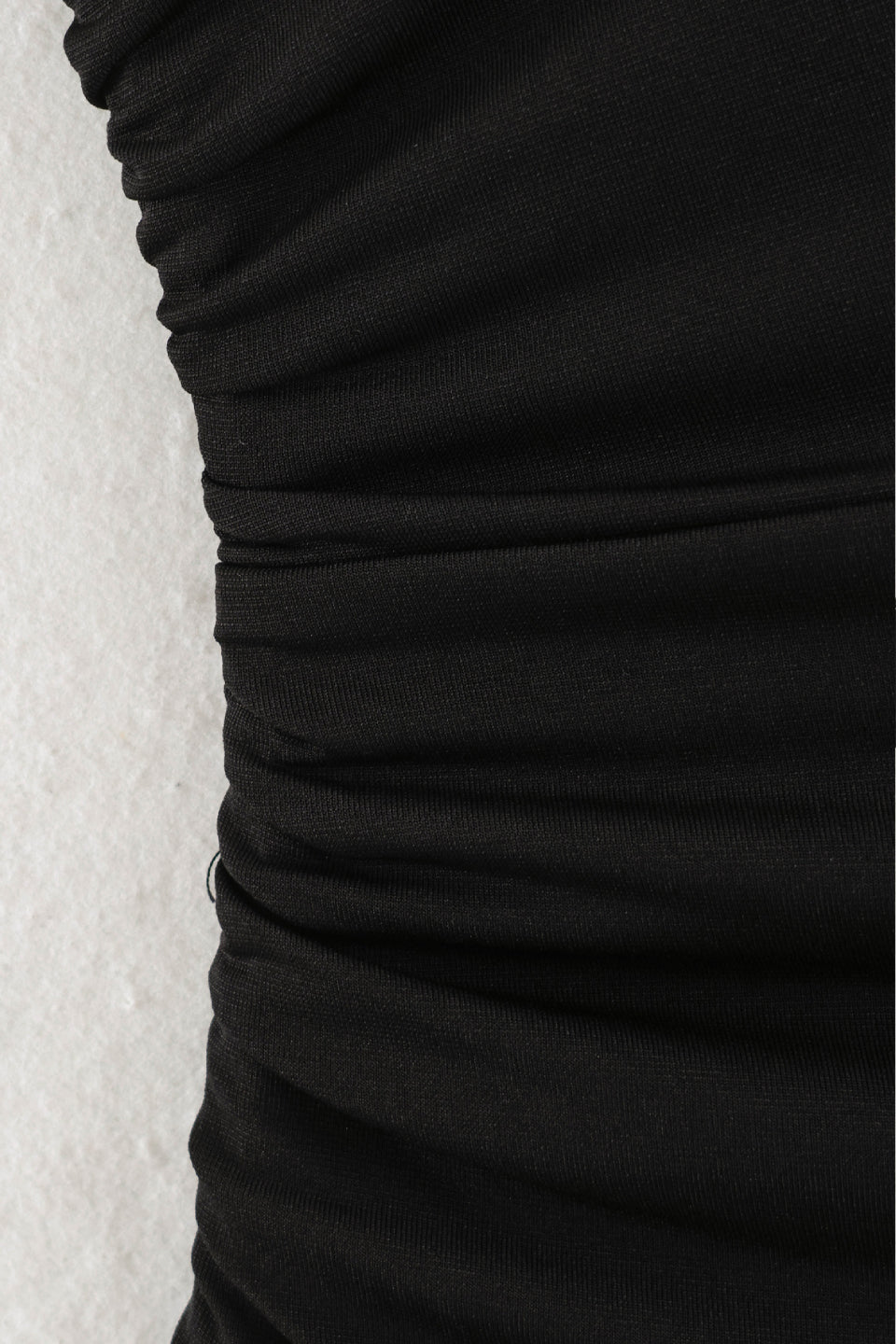 Noir Drape Midi Dress