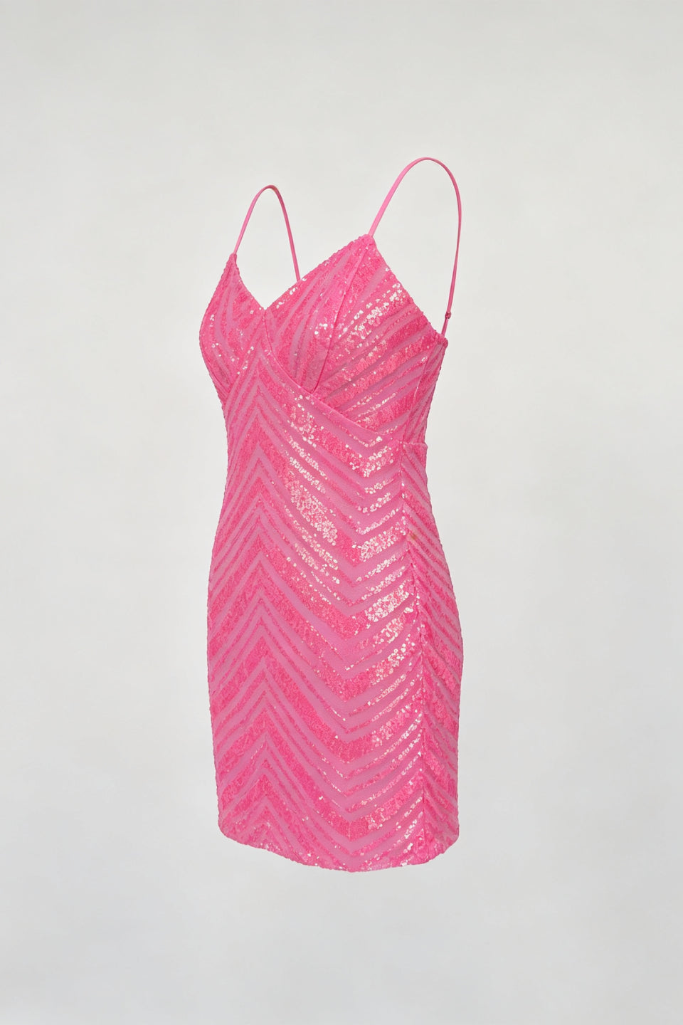 Pink Prism Sequin Mini Dress