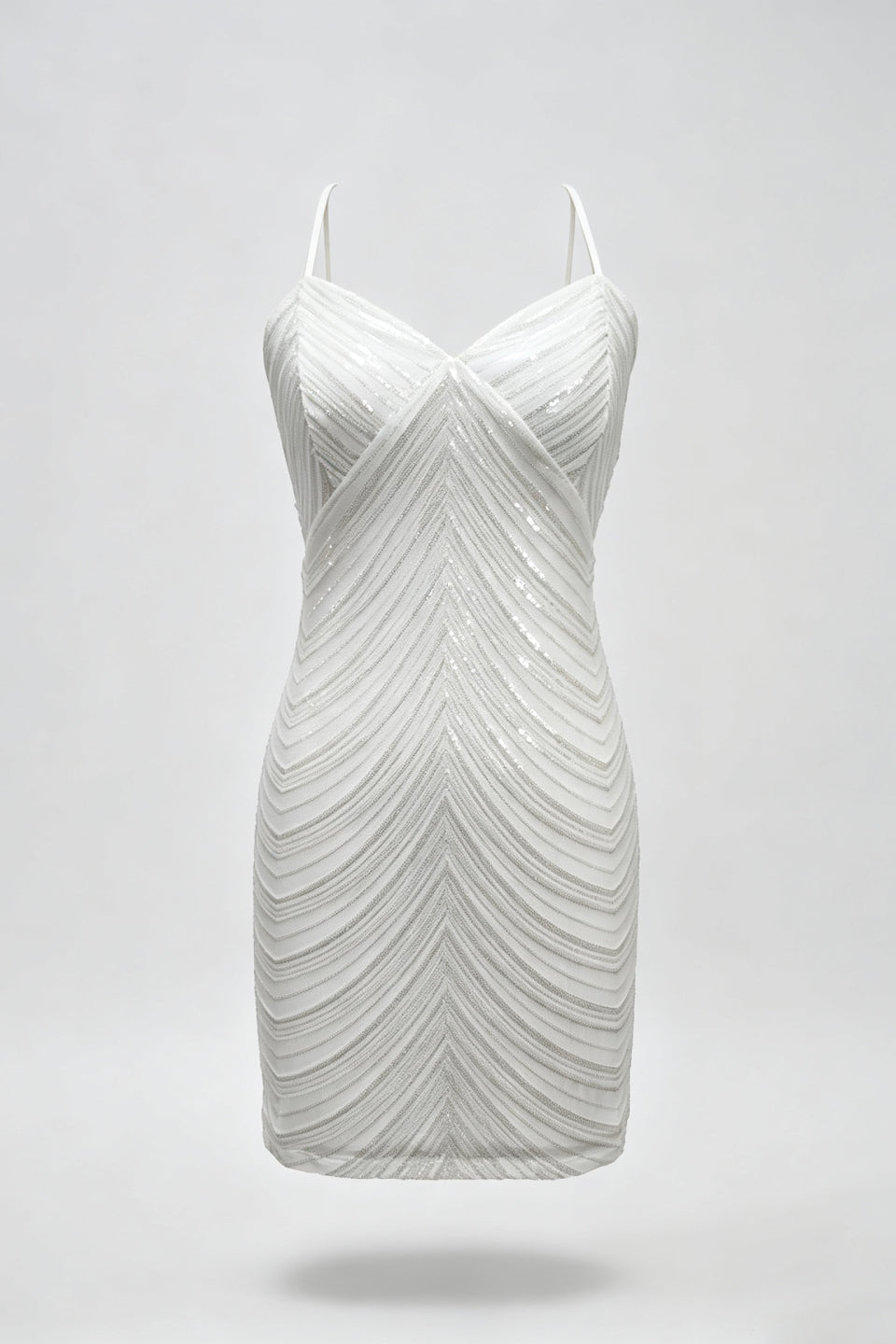 Ivory Prism Sequin Mini Dress
